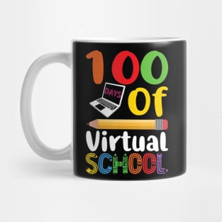 100th Day Of Virtual School Learning Teachers Students Gift Mug